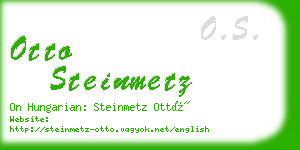 otto steinmetz business card